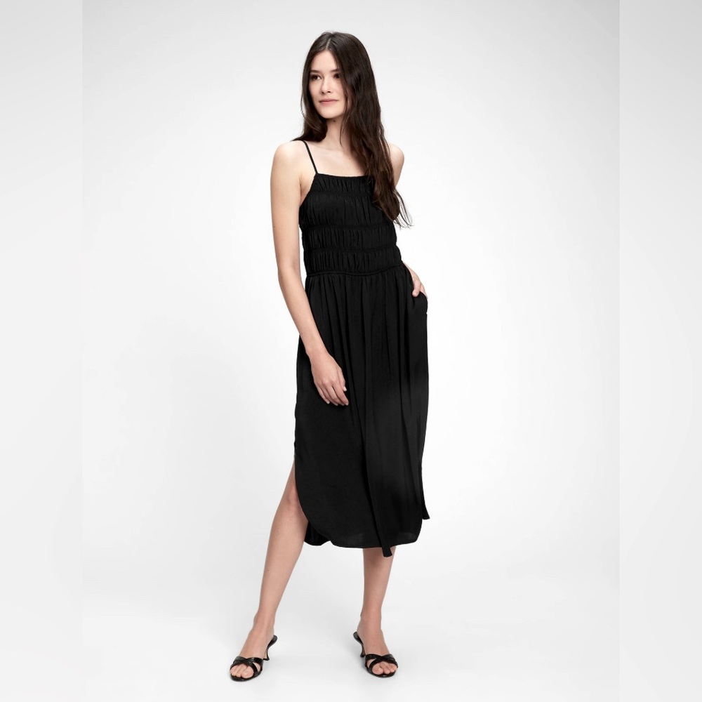 GAP | WOMENS | SMOCKED HALTER MIDI DRESS